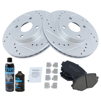 TRQ® - Performance Ceramic Front Brake Kit