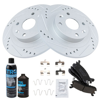 TRQ® - Performance Ceramic Rear Brake Kit