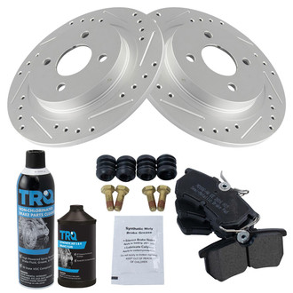 TRQ® - Performance Semi-Metallic Rear Brake Kit