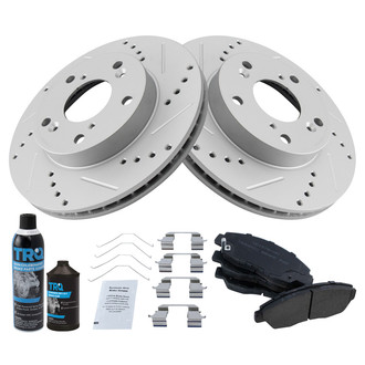 TRQ® - Performance Ceramic Front Brake Kit