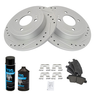TRQ® - Rear Disc Brake Kit with Ceramic Pads