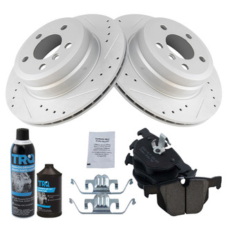 TRQ® - Performance Ceramic Rear Brake Kit