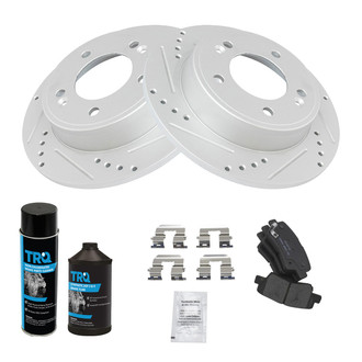 TRQ® - Rear Disc Brake Kit with Ceramic Pads