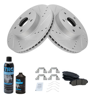 TRQ® - Performance Ceramic Front Brake Kit