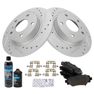 TRQ® - Performance Ceramic Rear Brake Kit
