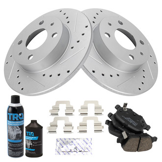TRQ® - Performance Ceramic Rear Brake Kit