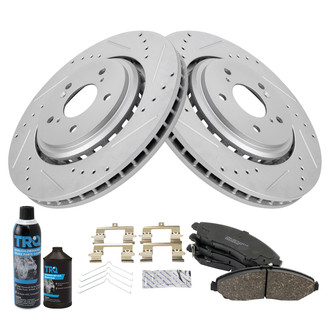 TRQ® - Performance Ceramic Front Brake Kit