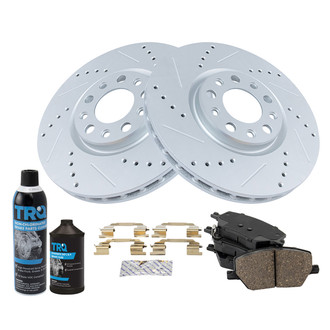 TRQ® - Performance Ceramic Front Brake Kit