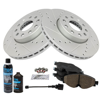 TRQ® - Performance Ceramic Front Brake Kit