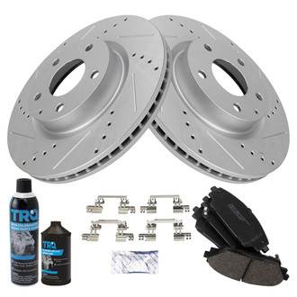 TRQ® - Performance Ceramic Front Brake Kit