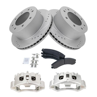 TRQ® - Performance Semi-Metallic Brake Kit with Calipers