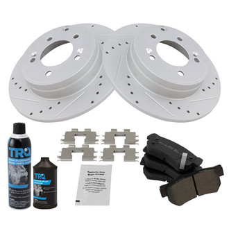 TRQ® - Performance Semi-Metallic Rear Brake Kit