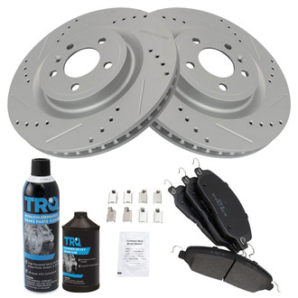 TRQ® - Performance Semi-Metallic Front Brake Kit