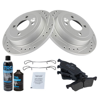 TRQ® - Performance Semi-Metallic Rear Brake Kit