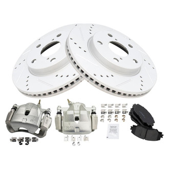 TRQ® - Performance Ceramic Brake Kit with Calipers