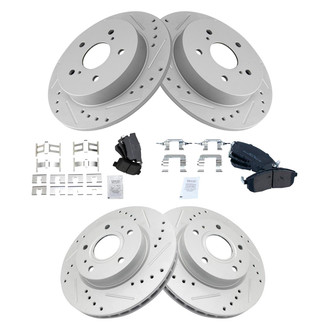 TRQ® - Performance Semi-Metallic Brake Kit
