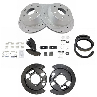 TRQ® - Performance Ceramic Rear Brake Kit