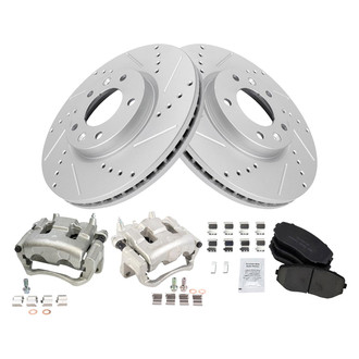 TRQ® - Performance Ceramic Front Brake Kit with Calipers