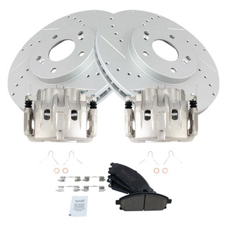 TRQ® - Performance Ceramic Front Brake Kit with Calipers