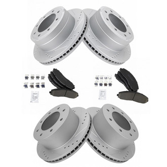 TRQ® - Performance Ceramic Front and Rear Brake Kit