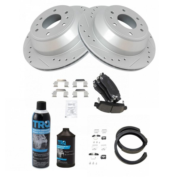 TRQ® - Performance Ceramic Rear Brake Kit