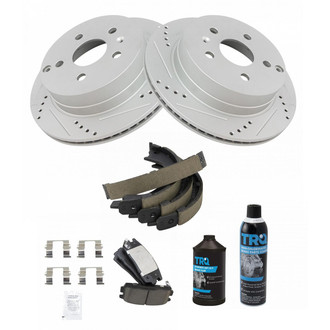 TRQ® - Performance Ceramic Rear Brake Kit
