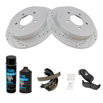 TRQ® - Performance Ceramic Rear Brake Kit