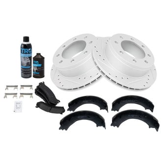 TRQ® - Performance Ceramic Rear Brake Kit