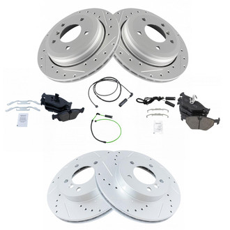 TRQ® - Performance Ceramic Front and Rear Brake Kit