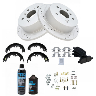 TRQ® - Performance Ceramic Rear Brake Kit