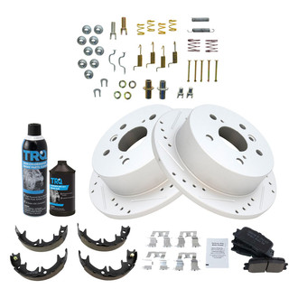 TRQ® - Performance Ceramic Rear Brake Kit