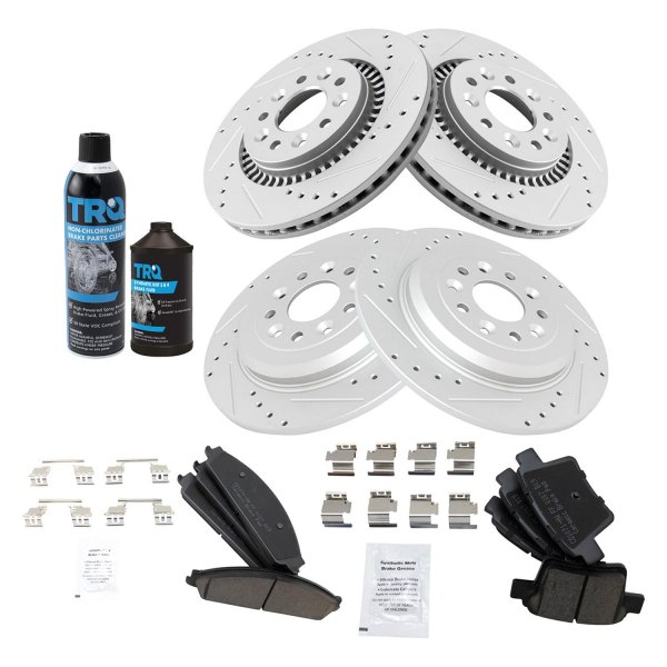 TRQ® - Performance Ceramic Front and Rear Brake Kit