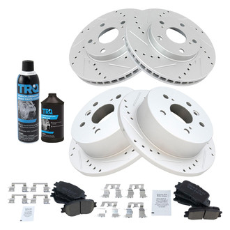TRQ® - Performance Ceramic Front and Rear Brake Kit