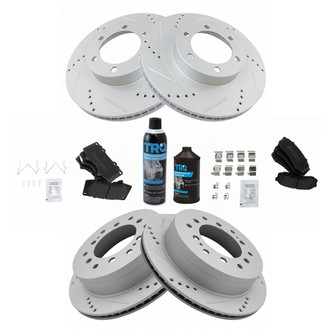 TRQ® - Performance Semi-Metallic Brake Kit