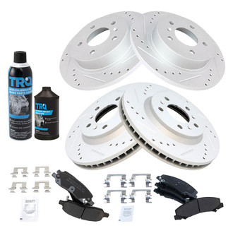 TRQ® - Performance Semi-Metallic Brake Kit