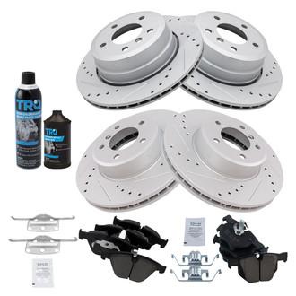 TRQ® - Performance Ceramic Front and Rear Brake Kit