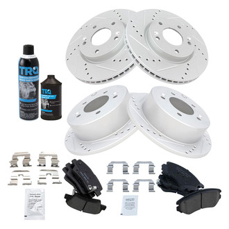 TRQ® - Performance Ceramic Front and Rear Brake Kit