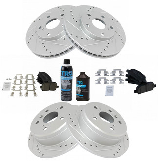 TRQ® - Performance Ceramic Front Brake Kit