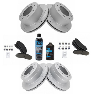 TRQ® - Performance Ceramic Front and Rear Brake Kit