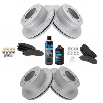 TRQ® - Performance Semi-Metallic Front and Rear Brake Kit