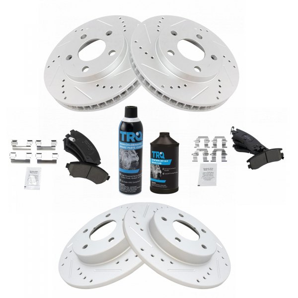 TRQ® - Performance Ceramic Front and Rear Brake Kit