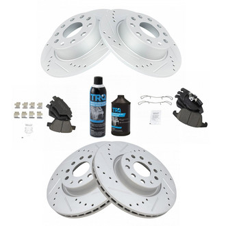 TRQ® - Performance Ceramic Front and Rear Brake Kit