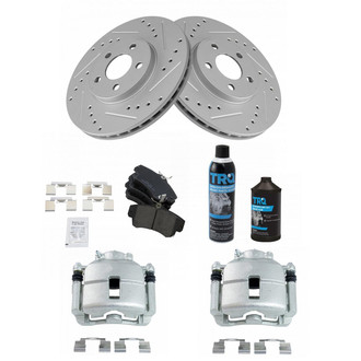 TRQ® - Performance Ceramic Front Brake Kit with Calipers