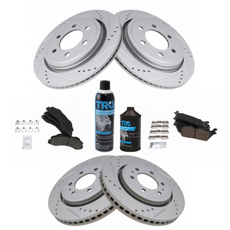 TRQ® - Performance Ceramic Front and Rear Brake Kit