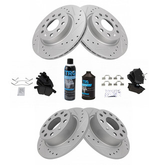 TRQ® - Performance Ceramic Front and Rear Brake Kit