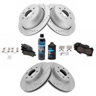 TRQ® - Performance Ceramic Front and Rear Brake Kit