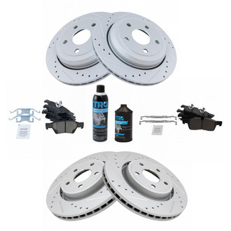 TRQ® - Performance Ceramic Front and Rear Brake Kit