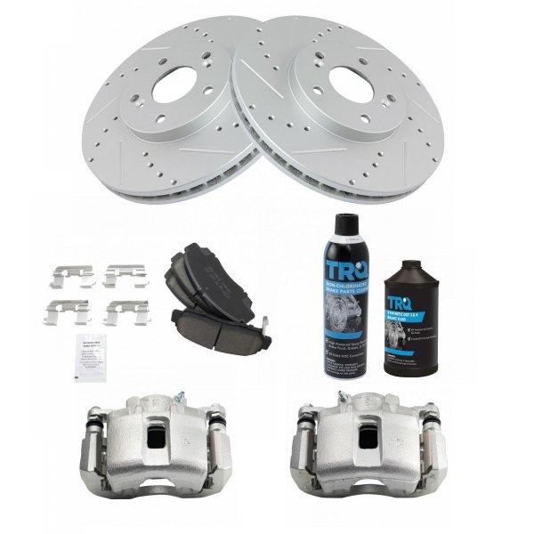 TRQ® - Performance Ceramic Front Brake Kit with Calipers