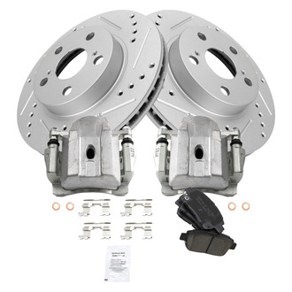 TRQ® - Performance Ceramic Front Brake Kit with Calipers