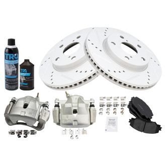 TRQ® - Performance Ceramic Front Brake Kit with Calipers